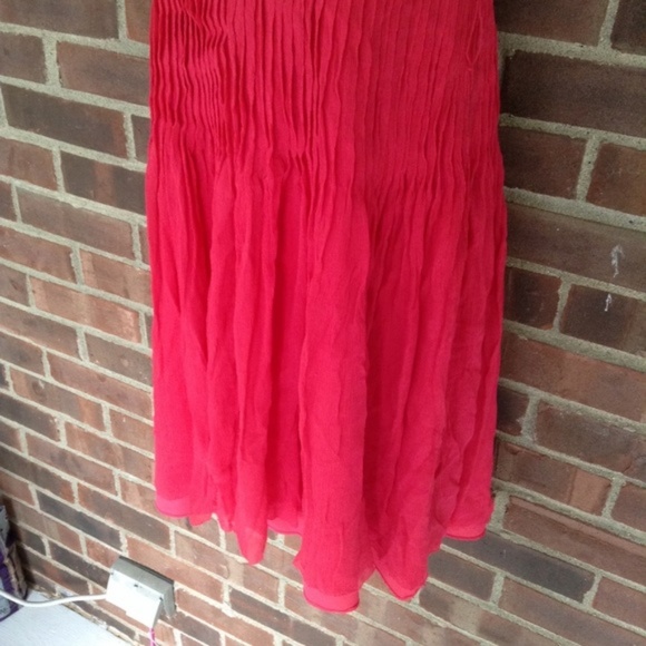 J. Crew 100% silk strapless fuschia dress - Picture 4 of 4